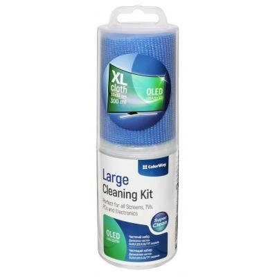 Спрей ColorWay Cleaning Kit for OLED/LED/LCD/TFT, 300ml, microfibre XL (CW-5230), фото №1 Спрей ColorWay Cleaning Kit for OLED/LED/LCD/TFT, 300ml, microfibre XL (CW-5230), фото №1