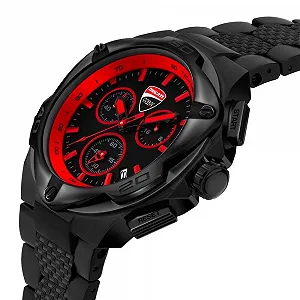 Мужские Кварцевые Часы Хронограф Ducati Corse Motore DTWGI2019006, Браслет synthetic.ua - Фото 1