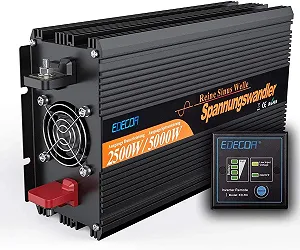 Інвертор Edecoa Spannungswandler 2500/5000W Black - Фото 1