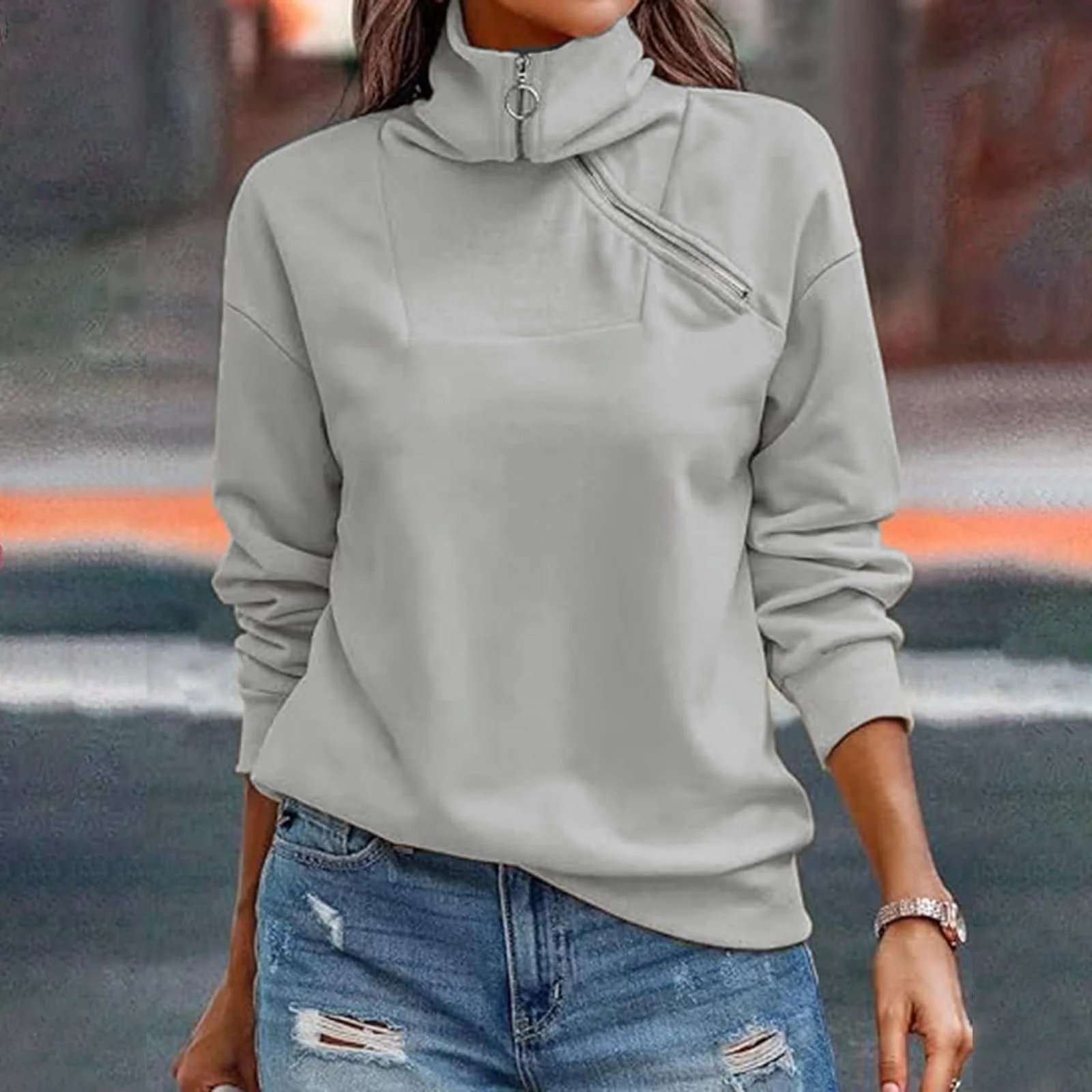 Пуловер женский без капюшона V-образный Вырез, фото №3 Пуловер женский без капюшона V-образный Вырез, фото №3