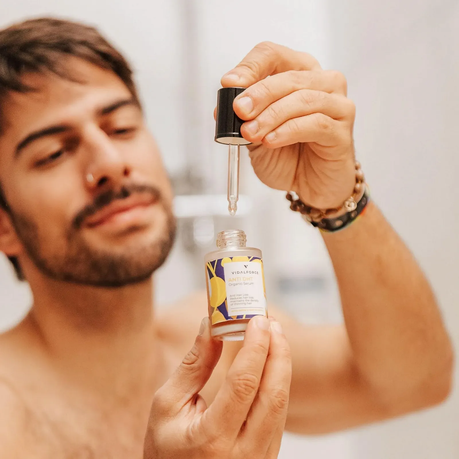 Средство против выпадения волос Vidalforce Natural Anti DHT 30 мл, фото №4 Средство против выпадения волос Vidalforce Natural Anti DHT 30 мл, фото №4