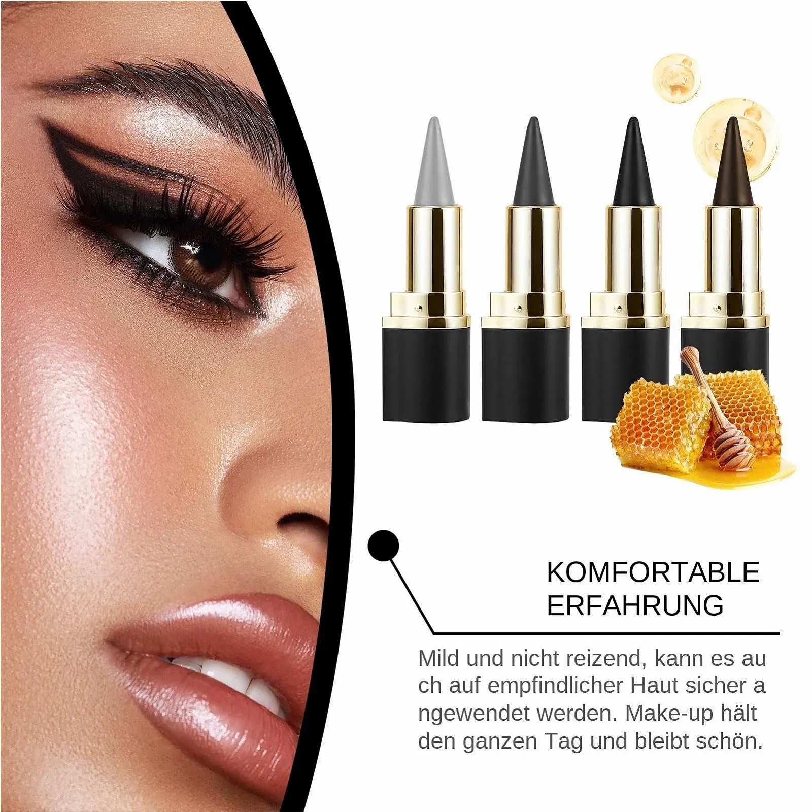 Карандаш для глаз GkgWuxf Водостойкий Долговременный пигментированный, фото №3