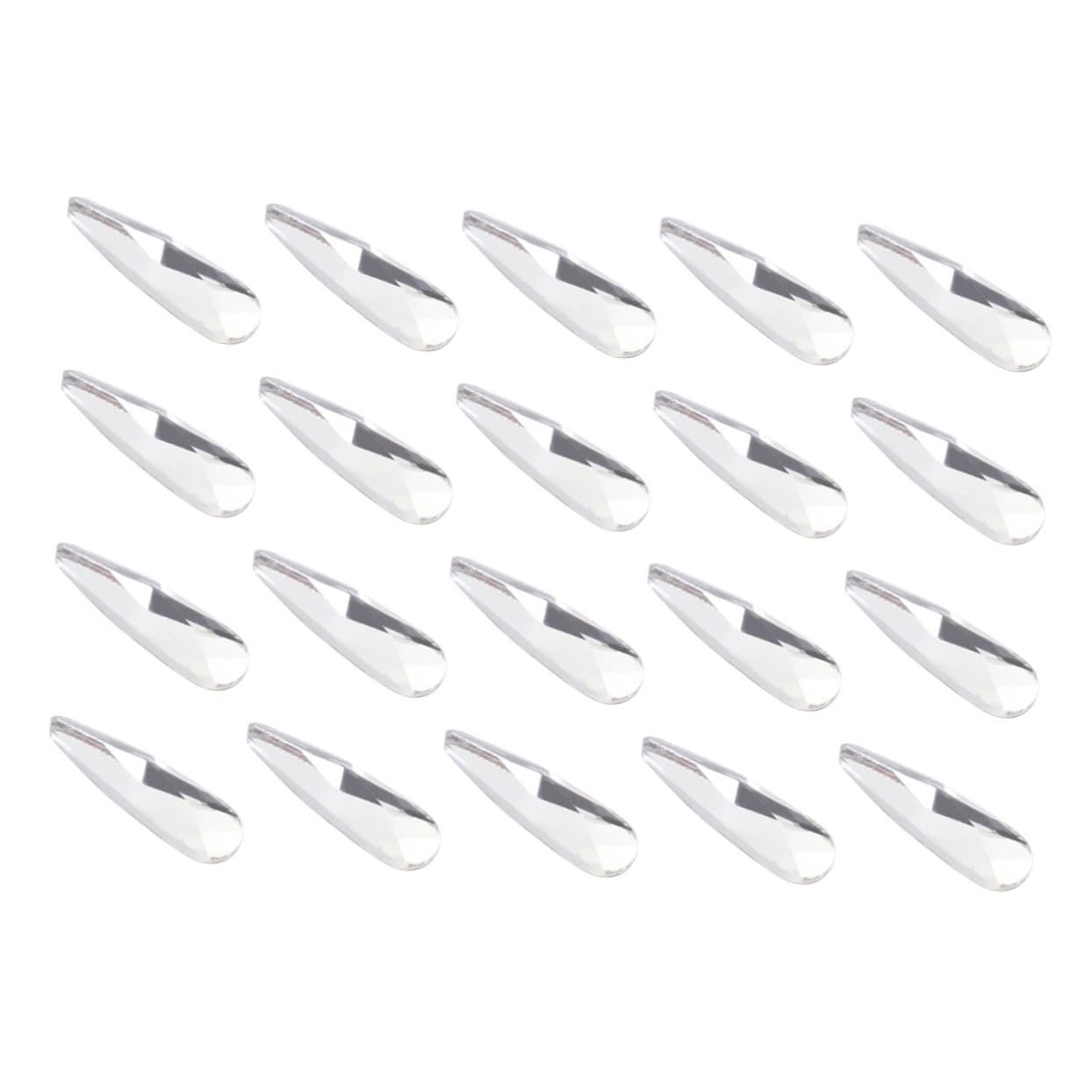 Стразы для ногтей Капля ABOOFAN 60 шт. Белый цвет, фото №2