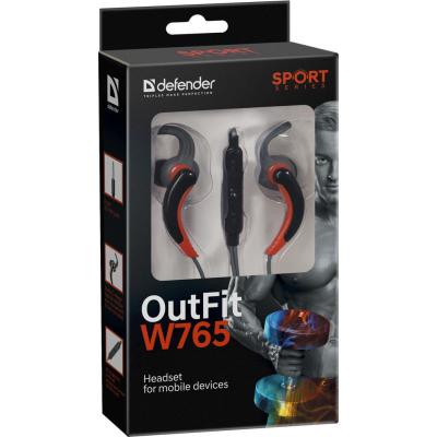 Наушники Defender OutFit W765 Grey-Orange 63767, фото №6
