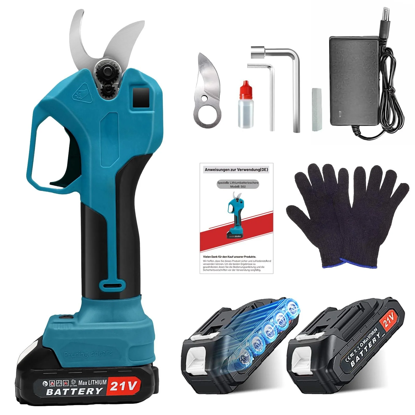 Ножиці акумуляторні Sentasi 500 Вт, 25 мм діаметр зрізу, фото №1