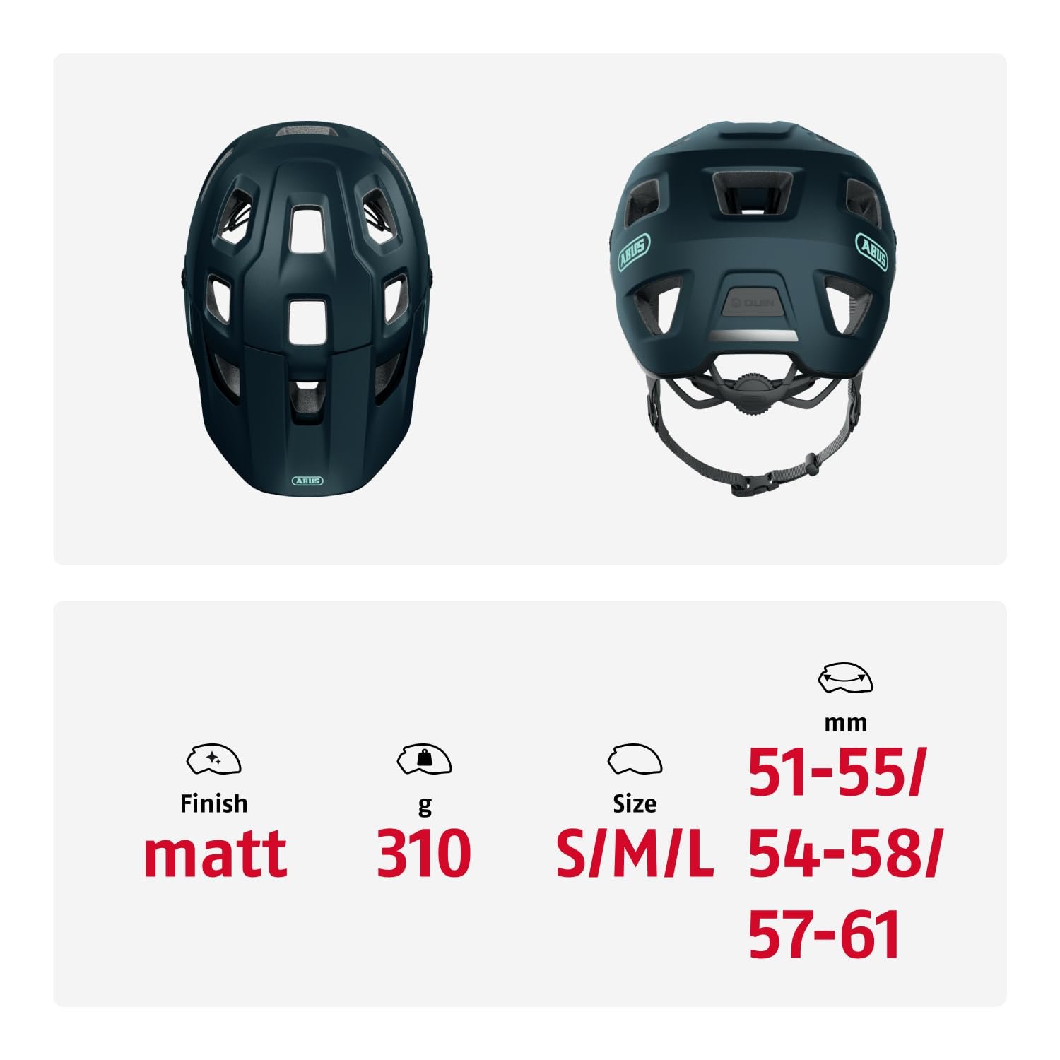 Шлем MTB ABUS MoDrop, для горных велосипедистов, с хорошей вентиляцией, регулируемый, унисекс, фото №6
