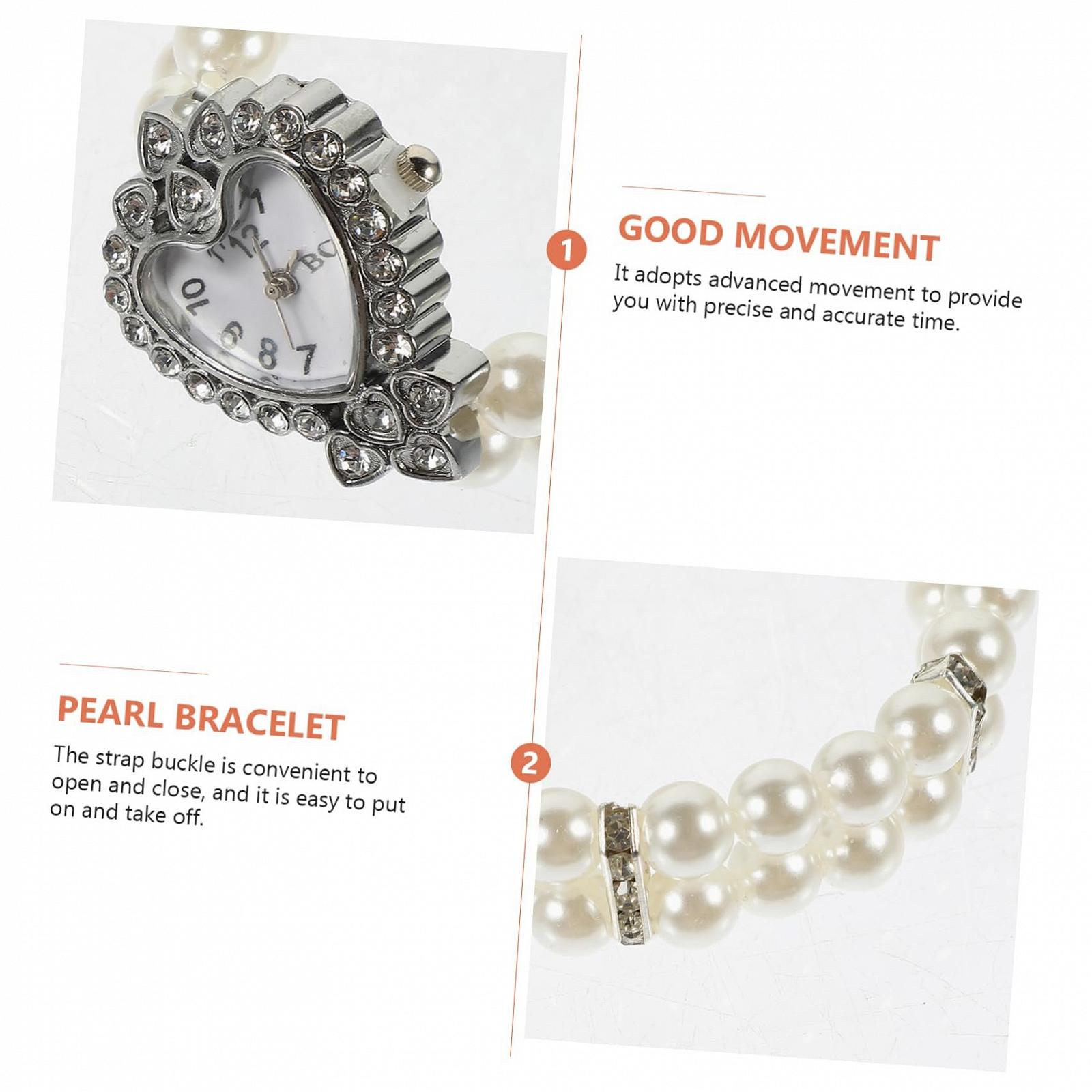 Браслет Жіночий Годинник Faux Pearl Кварц Перламутровий Білий, фото №7 Браслет Жіночий Годинник Faux Pearl Кварц Перламутровий Білий, фото №7