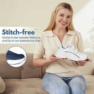 Кросівки Ortho+rest жіночі діабетичні з натуральної шкіри для ходьби з широким носком ціна на synthetic.ua - Фото 1 Кросівки Ortho+rest жіночі діабетичні з натуральної шкіри для ходьби з широким носком synthetic.ua - Фото 1