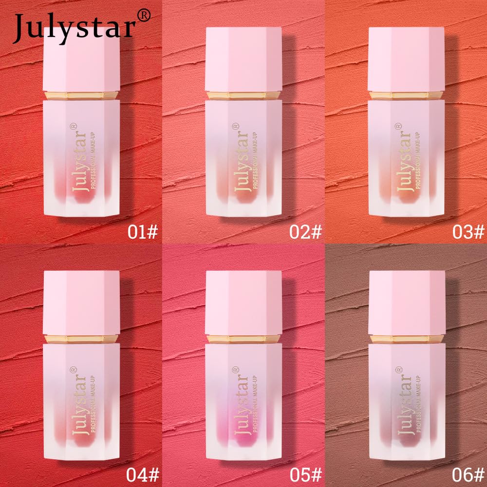 Рум'яна Interookie Liquid Powder Blush 01# 7 мл червоного кольору, фото №4