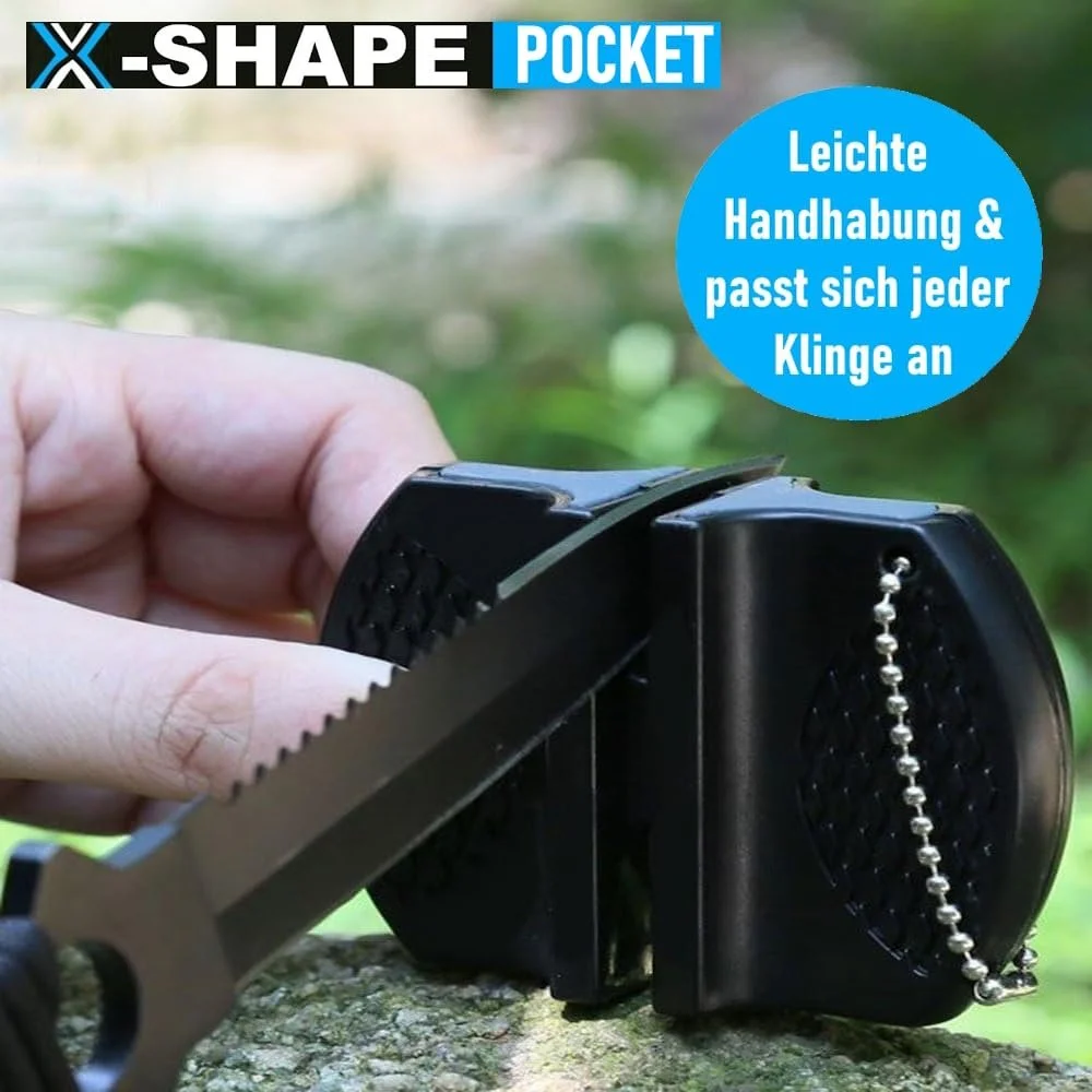 Кишенькова точилка для ножів X-SHAPE POCKET X-SHAPER Професійна керамічна, фото №4 Кишенькова точилка для ножів X-SHAPE POCKET X-SHAPER Професійна керамічна, фото №4
