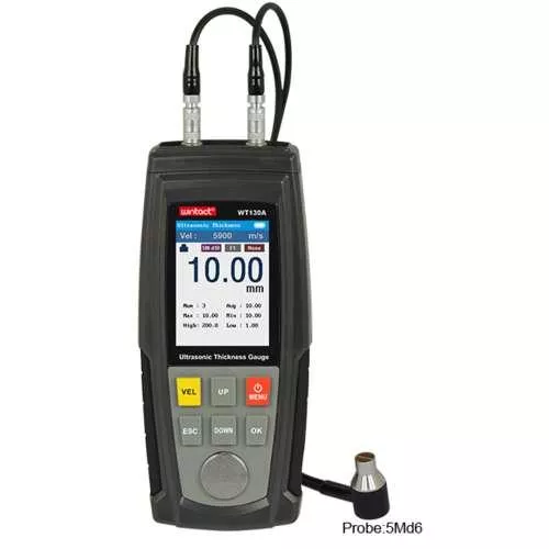 Толщиномер ультразвуковой 1-225мм WINTACT WT100A, фото №5