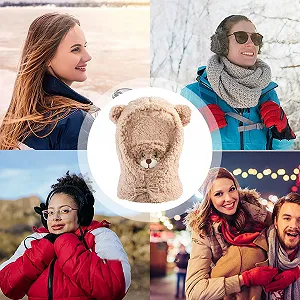 Шапка-вушанка Ведмідь GkgWuxf Зимова synthetic.ua - Фото 1