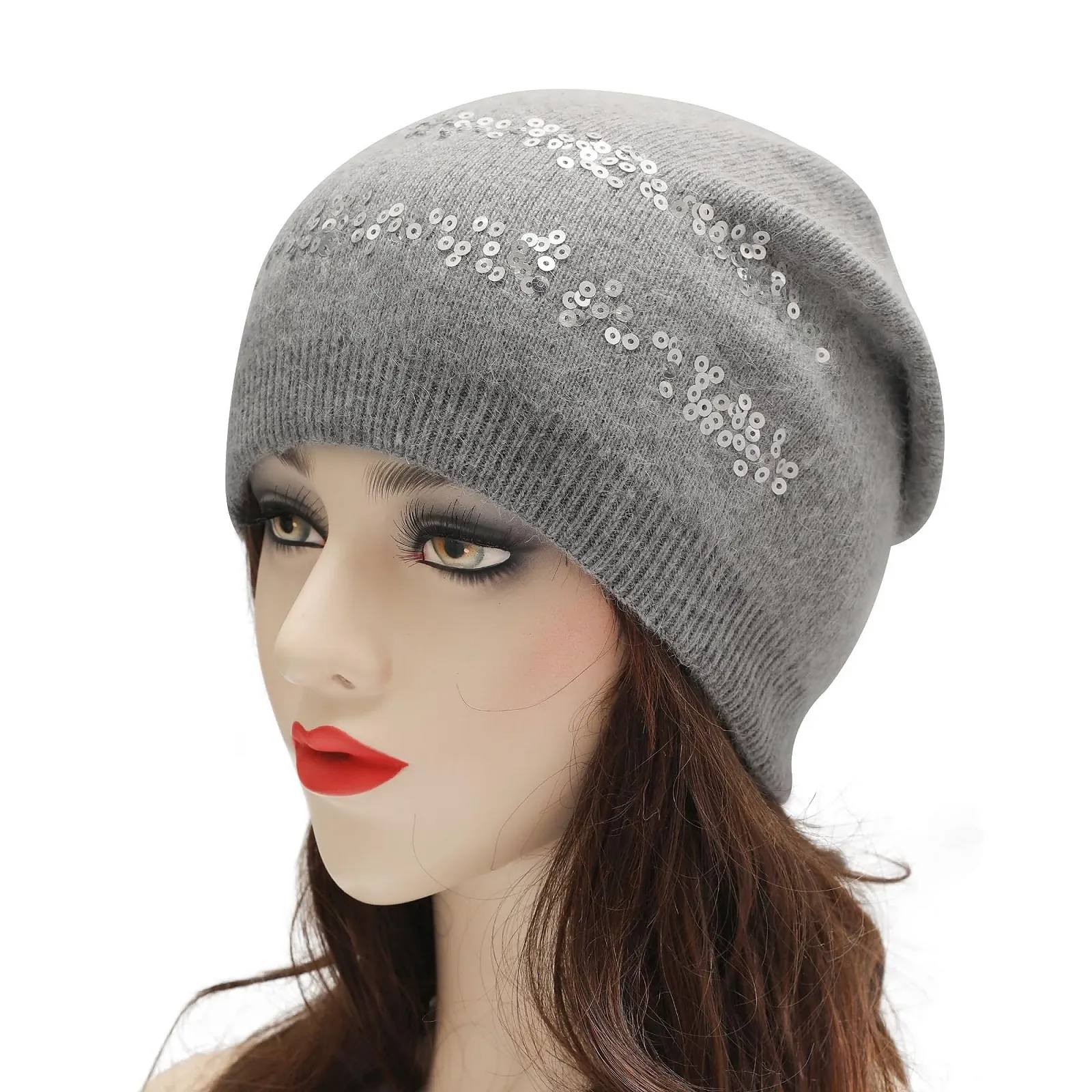 Вязаная шапка-бини ZLYC, мягкая зимняя эластичная, фото №2 Вязаная шапка-бини ZLYC, мягкая зимняя эластичная, фото №2