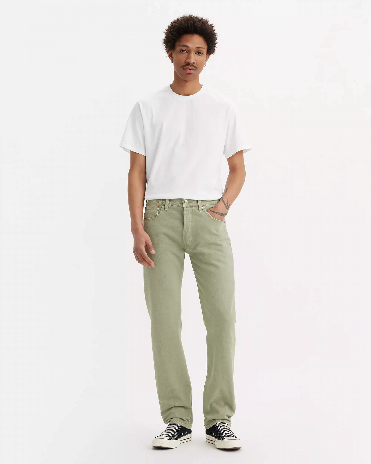 Чоловічі джинси Levis - 501 Levis Original Green Night Shades - Mens - 32, фото №1 Чоловічі джинси Levis - 501 Levis Original Green Night Shades - Mens - 32, фото №1