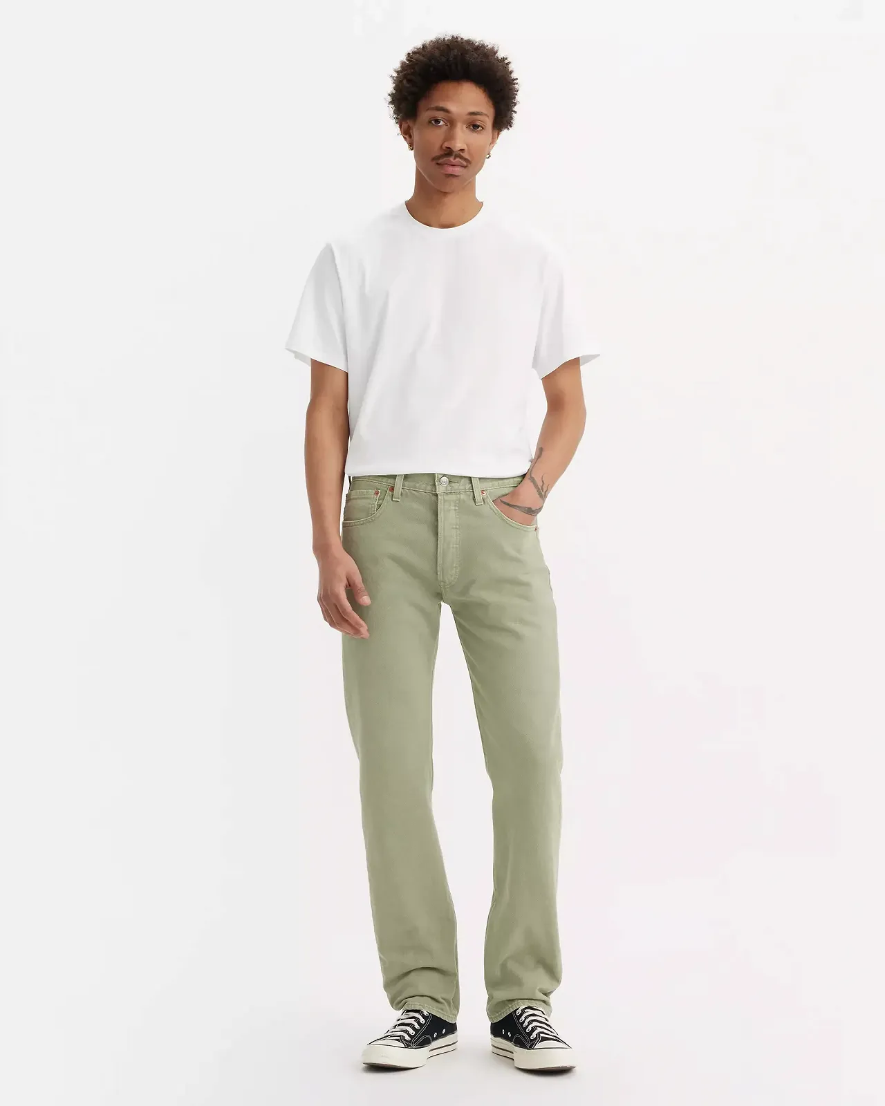 Мужские джинсы Levis - 501 Levis Original Green Night Shades - Mens - 34, фото №1