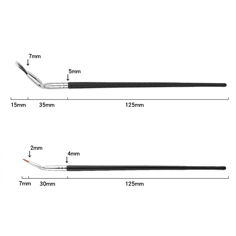 Пензлі для вій кутова віялоподібна, фото №2 Пензлі для вій кутова віялоподібна, фото №2