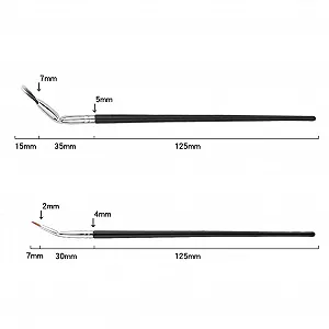 Пензлі для вій кутова віялоподібна synthetic.ua - Фото 1