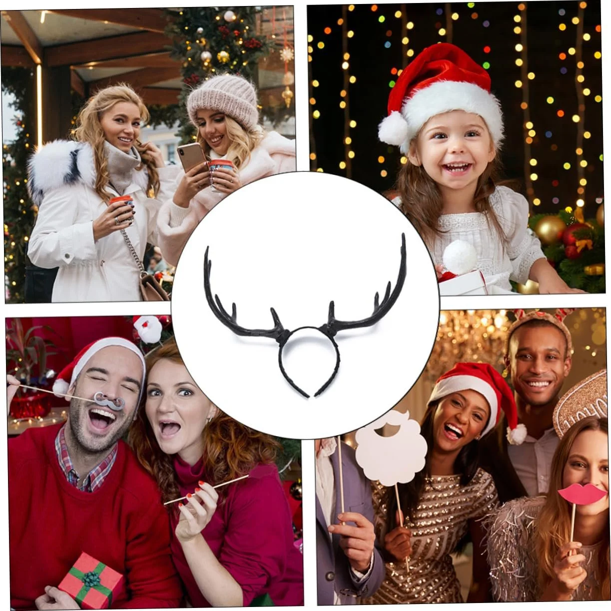 Обруч для волосся Різдвяні оленячі роги VALICLUD, фото №9