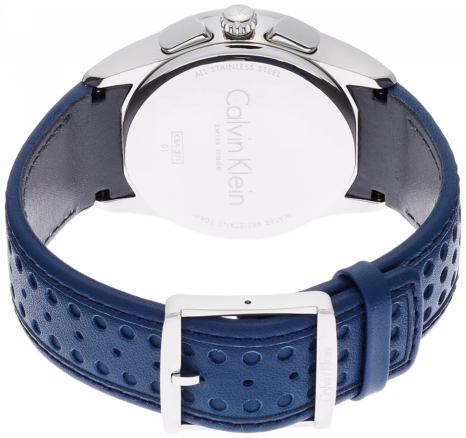 Мужские часы-хронограф Calvin Klein K5A371VN Кожаный ремешок, фото №2 Мужские часы-хронограф Calvin Klein K5A371VN Кожаный ремешок, фото №2