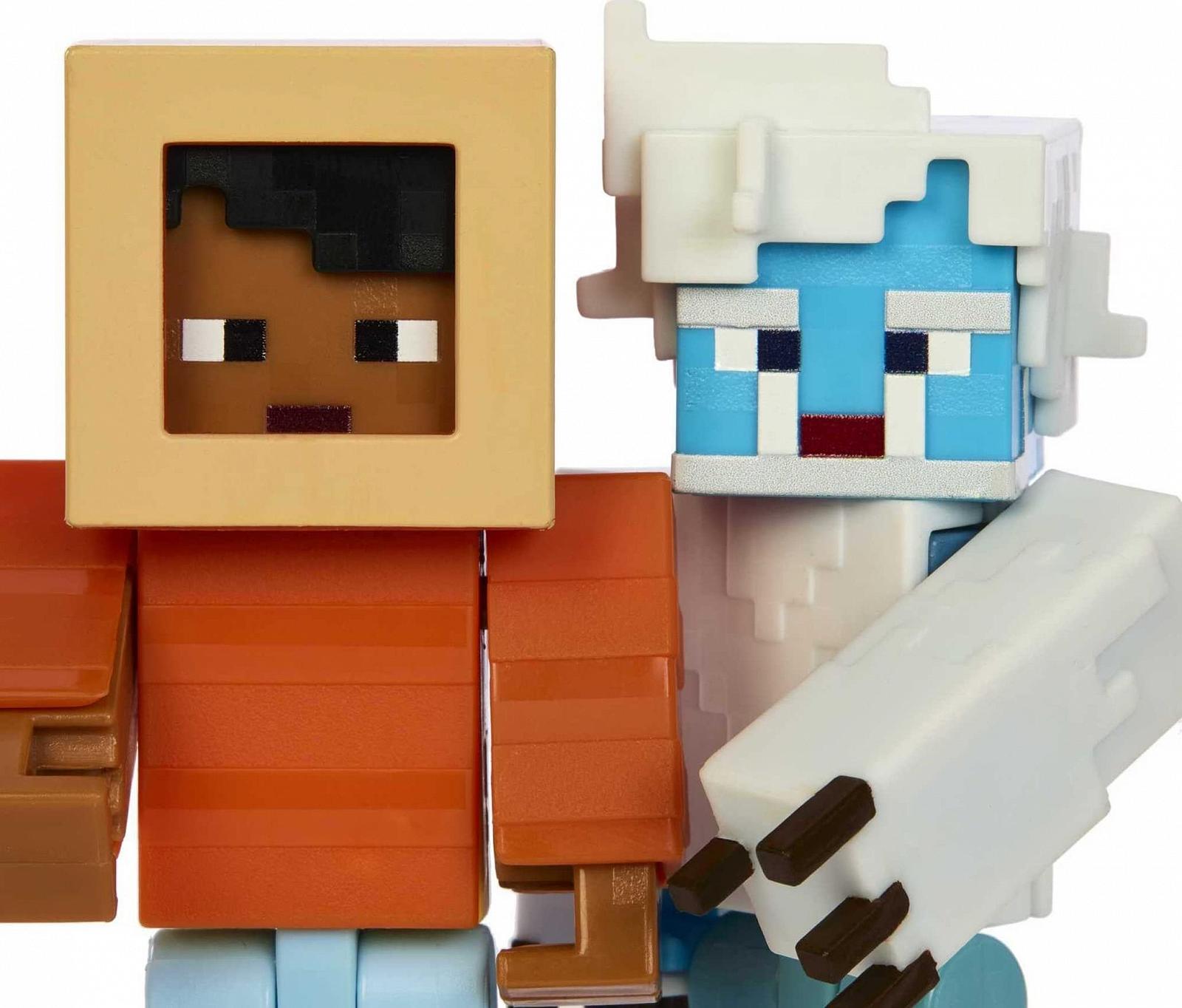 Ігровий набір Minecraft Creator Series Mount Enderwood Yeti-Schreck з 2 фігурками, 16 аксесуарами, багаттям і зефіром, фото №3