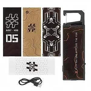 Ліхтарик Camping, магнітні безпеки, 8 режимів Нічне світло, 100 г Легкий і ліхтарик - Фото 1