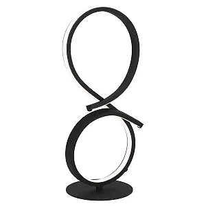 Настільна лампа EGLO LED Метал / Пластик 20.5 x 40.5 см Чорний / Білий - Фото 1