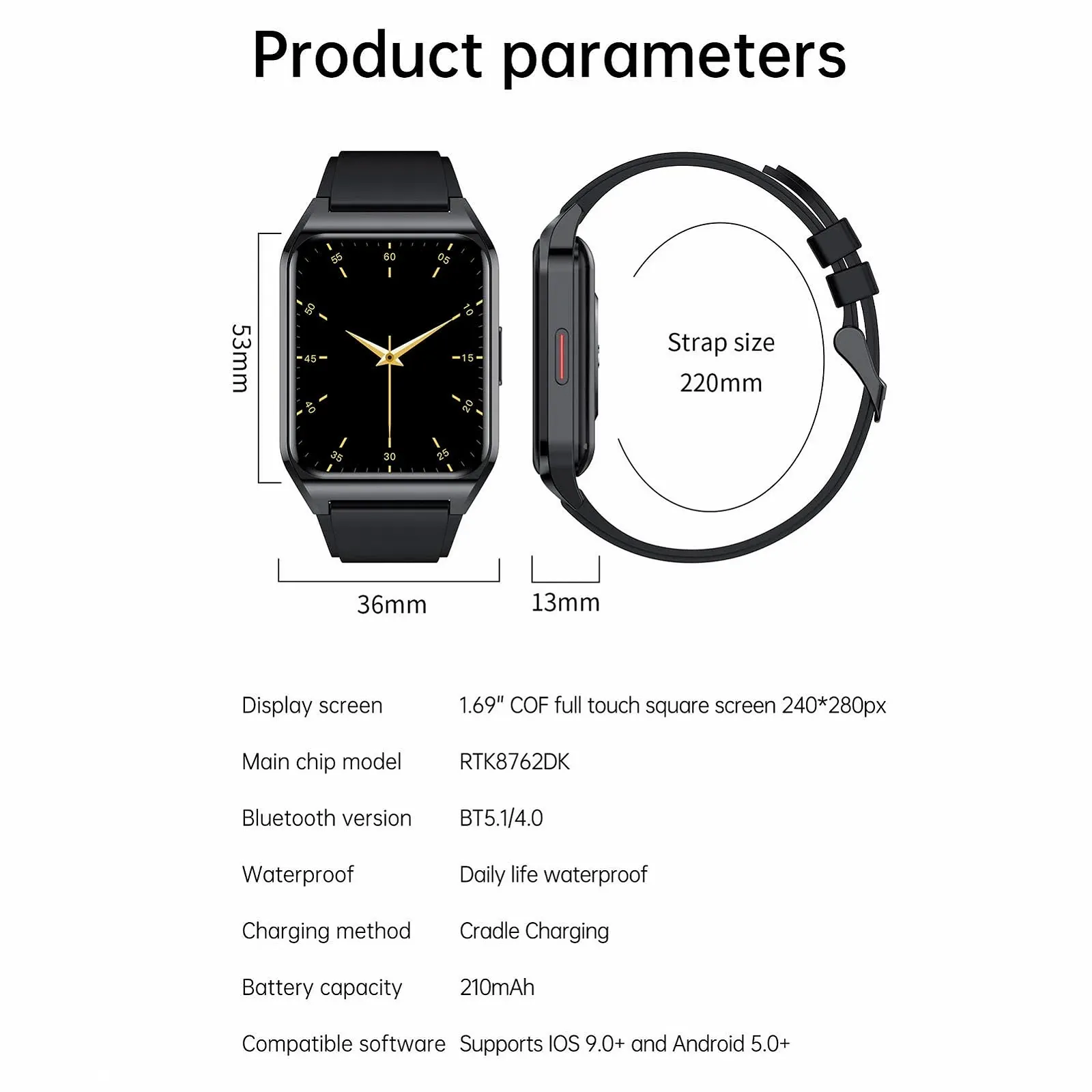 Смарт-годинник Pulse Oximeter, великий дисплей 1,69 дюйма, фото №9 Смарт-годинник Pulse Oximeter, великий дисплей 1,69 дюйма, фото №9