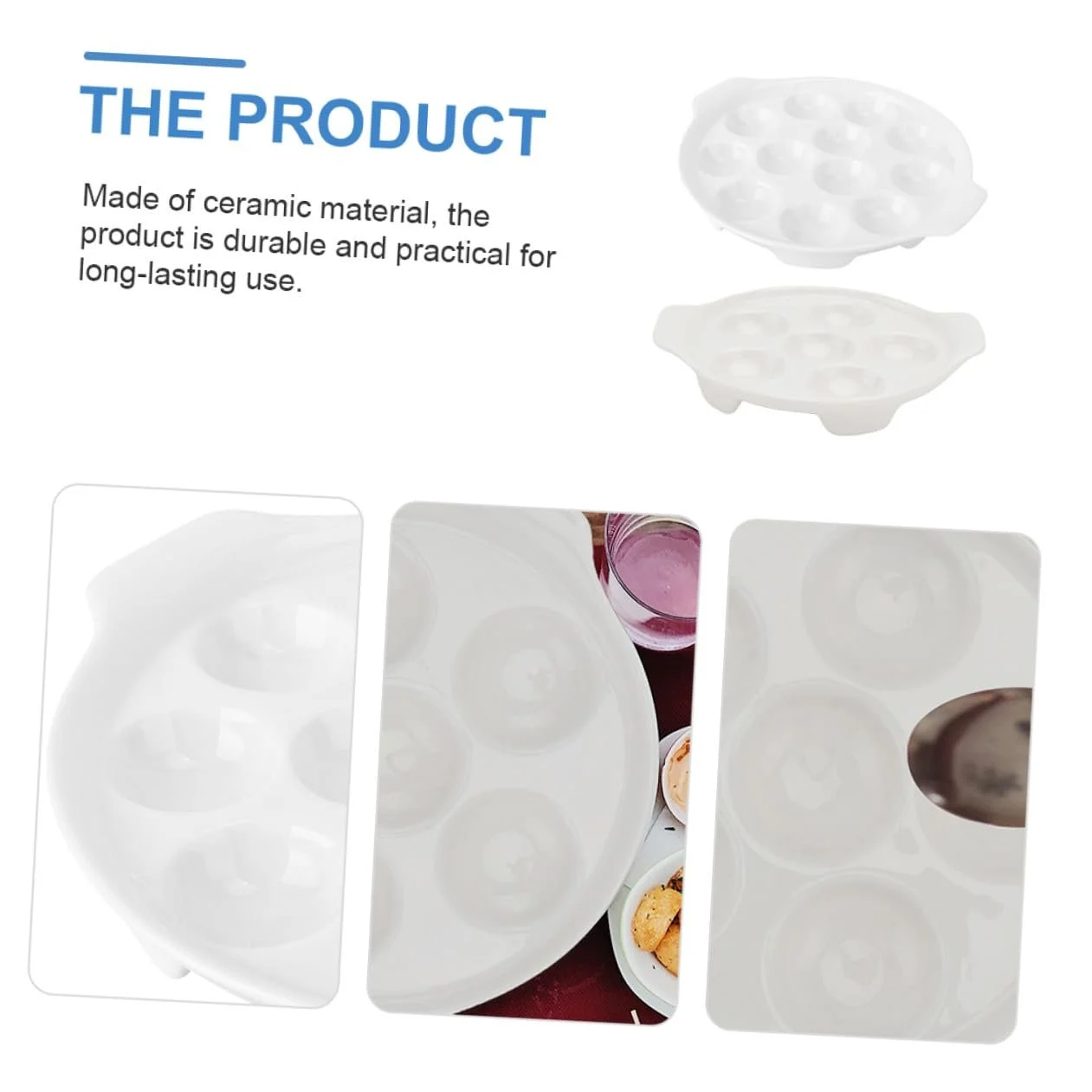 Формы для запекания улиток 2 шт керамические с ручками белые, фото №6 Формы для запекания улиток 2 шт керамические с ручками белые, фото №6