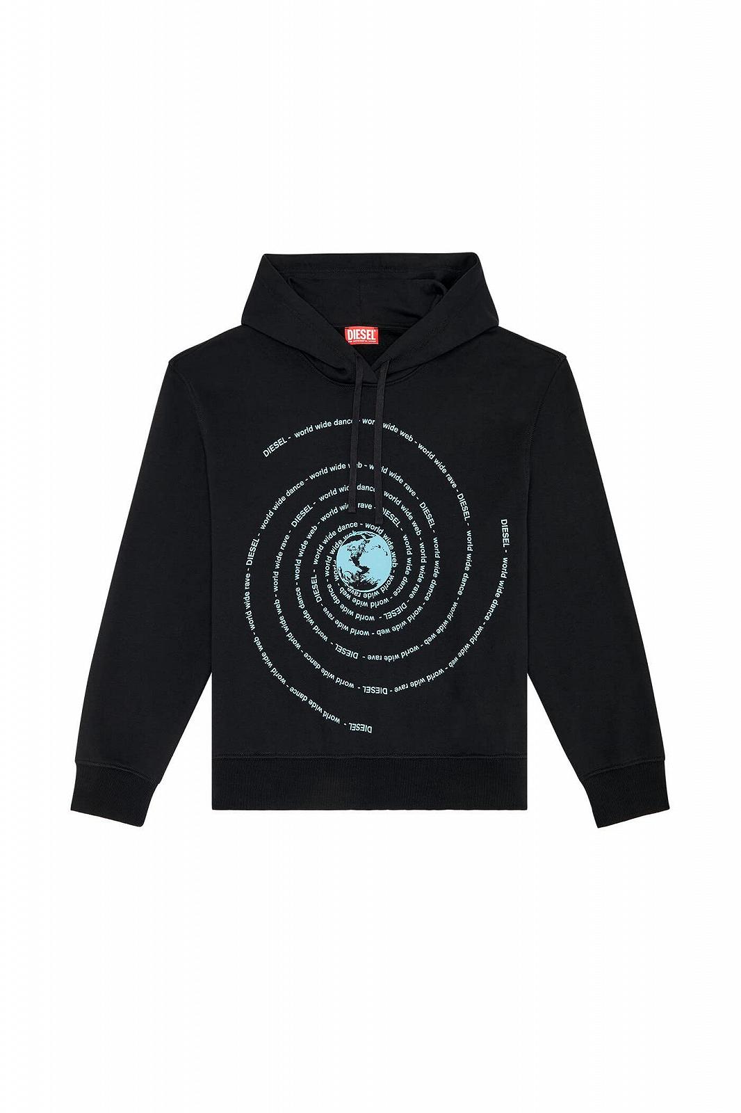 Женская Толстовка Diesel F-maxinne-Hood с круглым вырезом, фото №6