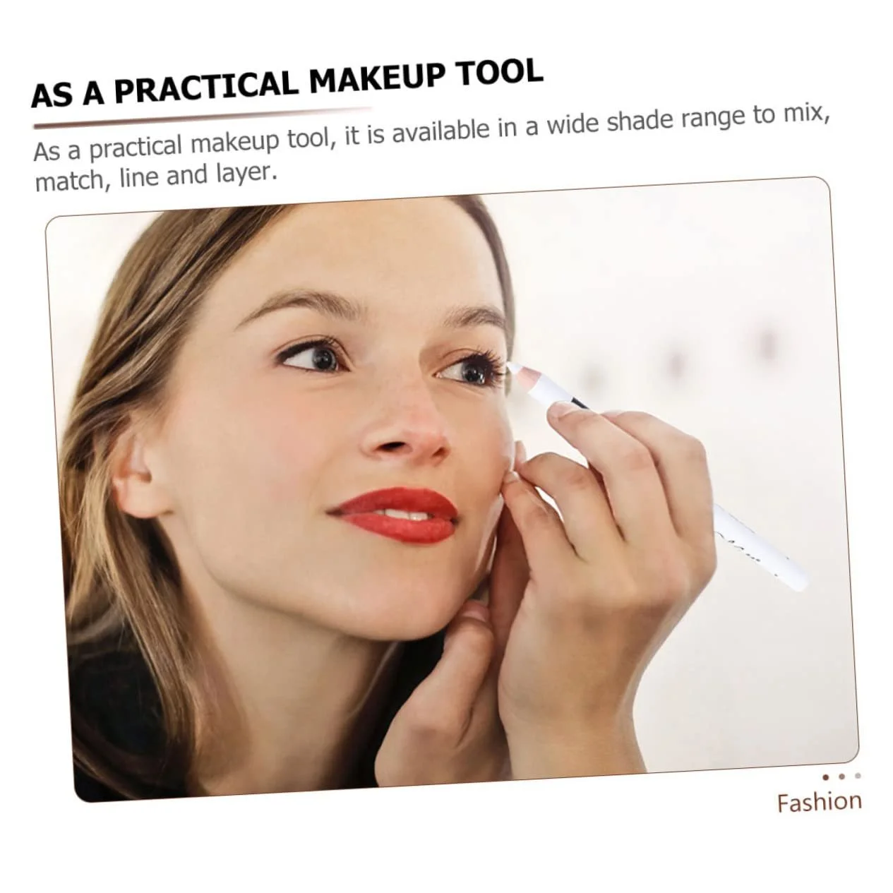 Олівець для очей FRCOLOR Дерев'яний олівець для макіяжу з блискітками, фото №5