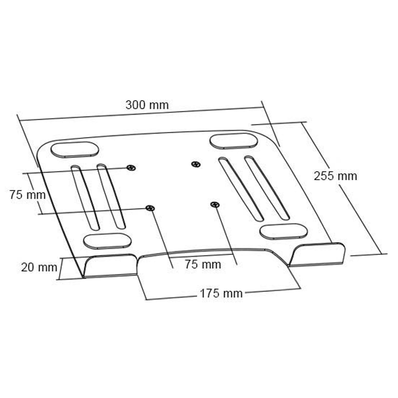 Столик для ноутбука Drall LT12-IP3B с адаптерной пластиной, фото №8 Столик для ноутбука Drall LT12-IP3B с адаптерной пластиной, фото №8