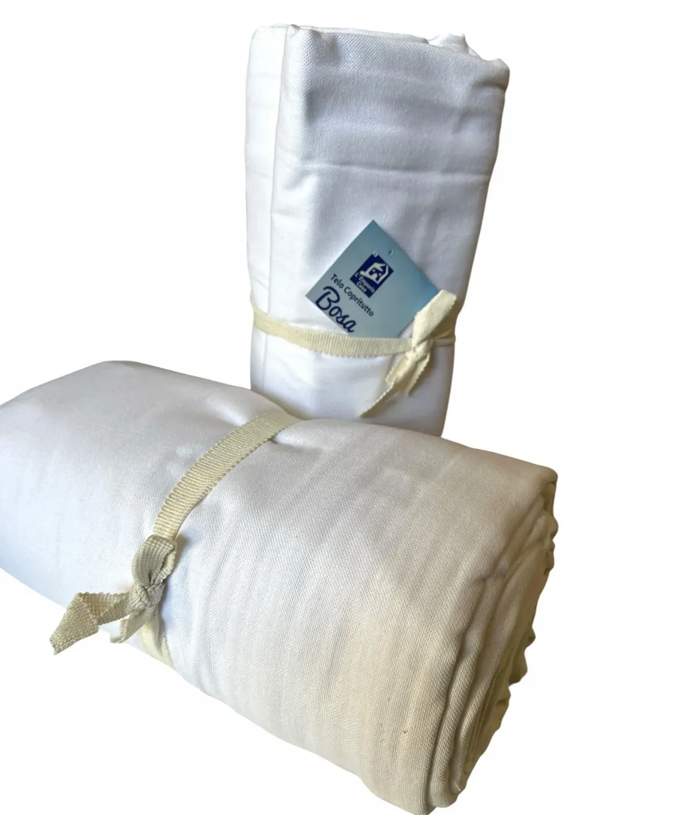 Покрывало на диван L'EMPORIO CASA Лён Однотонный Хлопок Панама 260 x 280 см Белый, фото №2