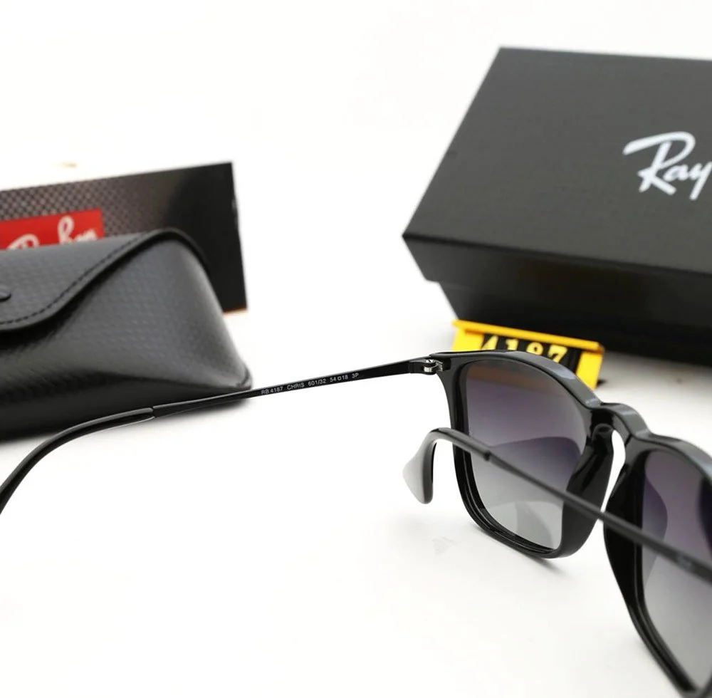 Жіночі сонцезахисні окуляри Ray Ban чорні квадратні, фото №4 Жіночі сонцезахисні окуляри Ray Ban чорні квадратні, фото №4