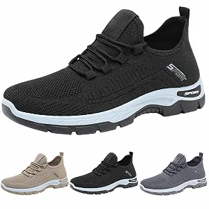 Кросівки Chanpning Легкі чоловічі зі сталевим носком Модні спортивні Нековзкі для бігу Повсякденні Зручні туфлі synthetic.ua - Фото 1