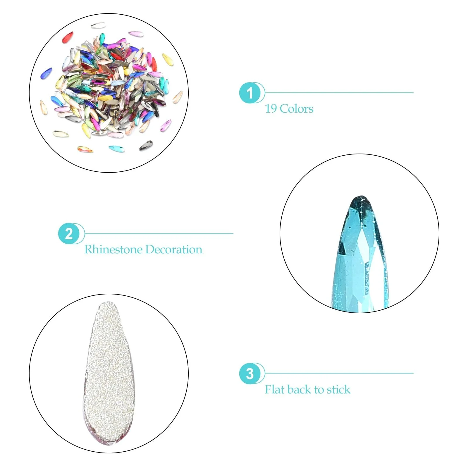 Подвески для ногтей овальные Ipotkitt 200 шт., разноцветные, стеклянные капли, украшения для ногтей, мини-кабошоны в форме водяной капли для DIY ногтей, лица, глаз, макияжа, поделок, фото №3 Подвески для ногтей овальные Ipotkitt 200 шт., разноцветные, стеклянные капли, украшения для ногтей, мини-кабошоны в форме водяной капли для DIY ногтей, лица, глаз, макияжа, поделок, фото №3