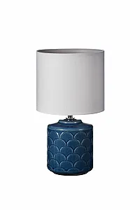 Настільна лампа Pauleen Glowing Pearl 48017 E27 20 W 230 V кераміка/тканина Light Grey White - Фото 1