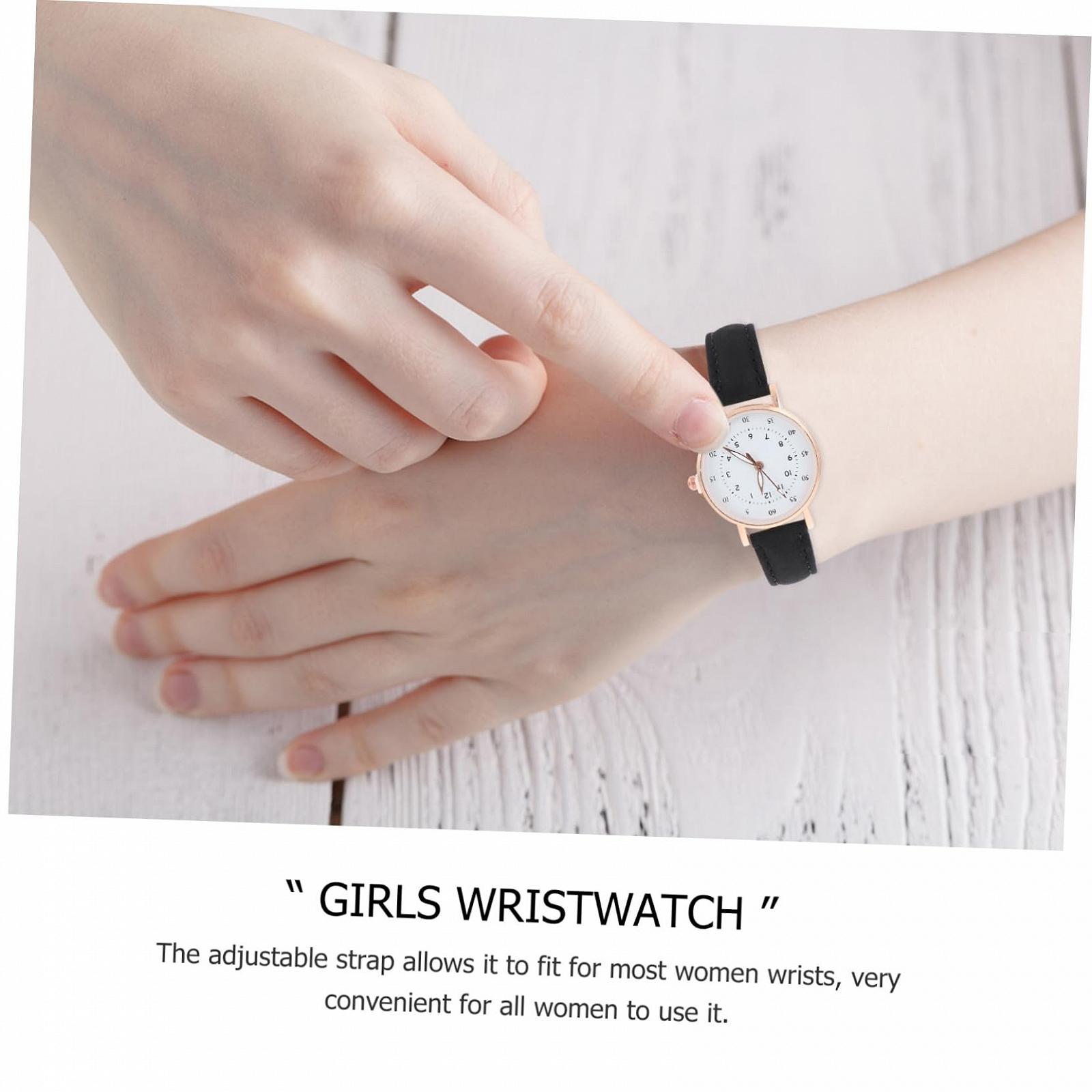 Винтажные часы Healvian женские Черные, фото №6