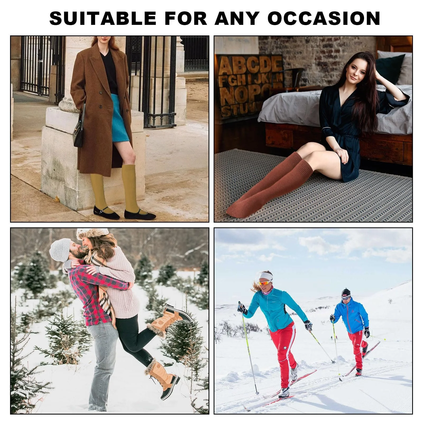 3 пари В'язані шкарпетки для дівчат Теплі термошкарпетки, фото №7