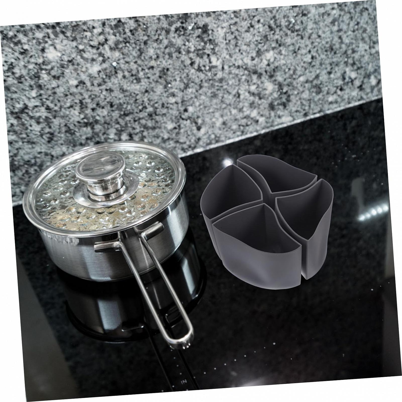 Вставка LABRIMP Slow Cooker Teiler для овально-круглой кастрюли силиконовая для повседневного использования серый, фото №4