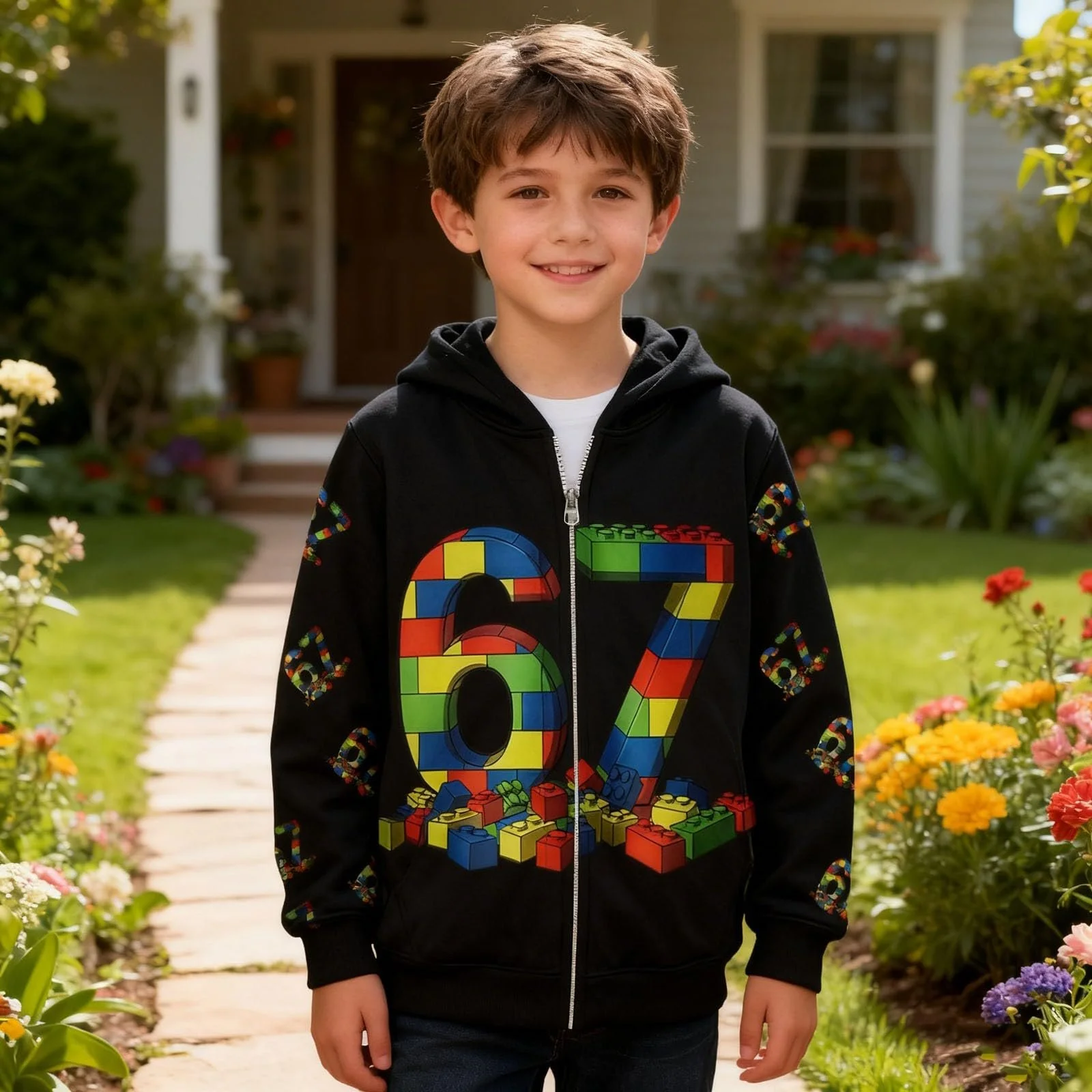 Худі SixSeven 67 Christmas для хлопчиків та дівчаток, Різдвяний, фото №2 Худі SixSeven 67 Christmas для хлопчиків та дівчаток, Різдвяний, фото №2