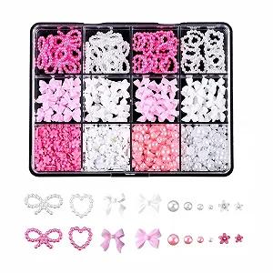 Стразы для ногтей, набор ювелирных изделий для ногтей, жемчужная лунная любовная смола, аксессуары для ногтей для DIY (A2) - Фото 1