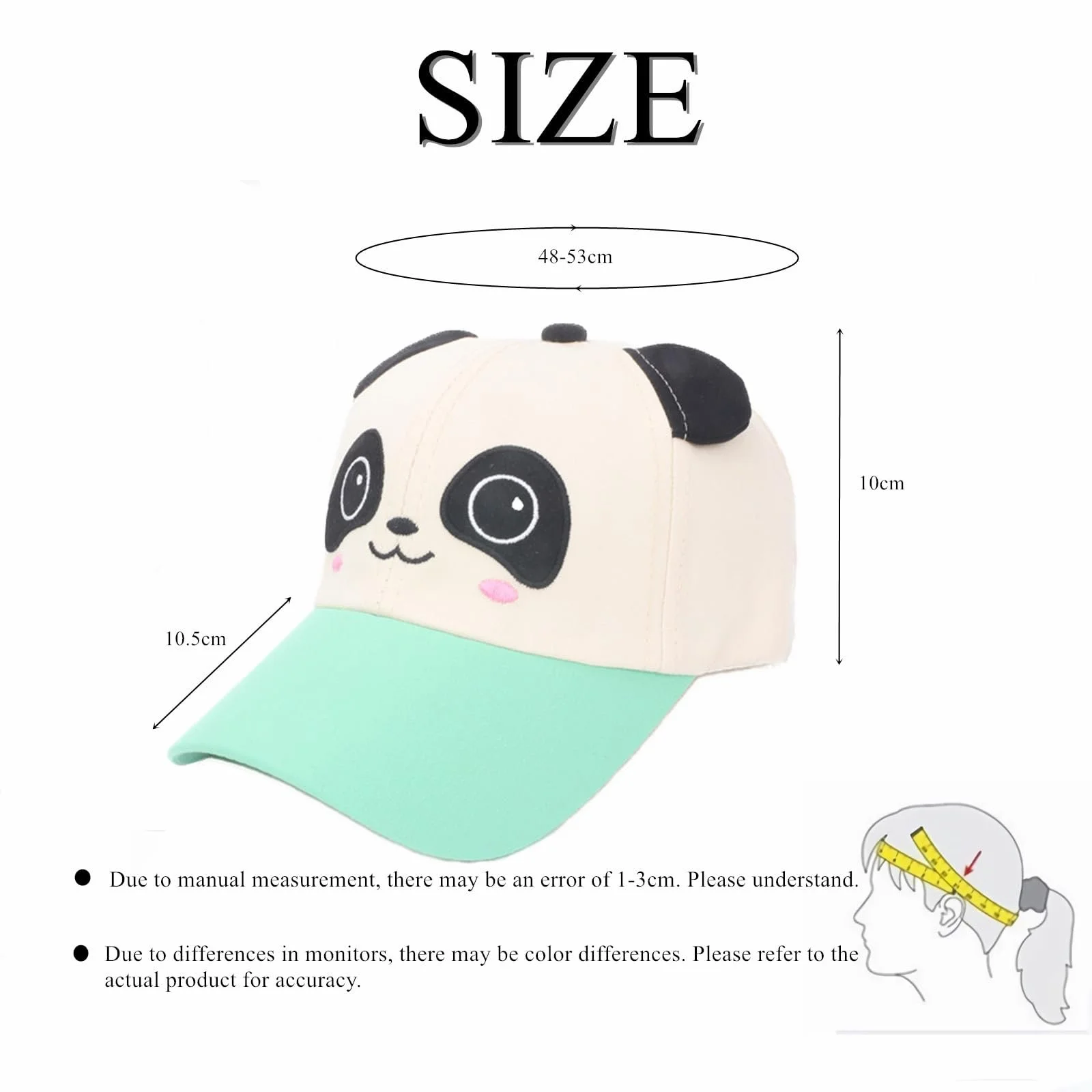 Бейсболка SJTJSPX Panda Kids UV Protection Adjustable Soft Cotton, фото №4 Бейсболка SJTJSPX Panda Kids UV Protection Adjustable Soft Cotton, фото №4