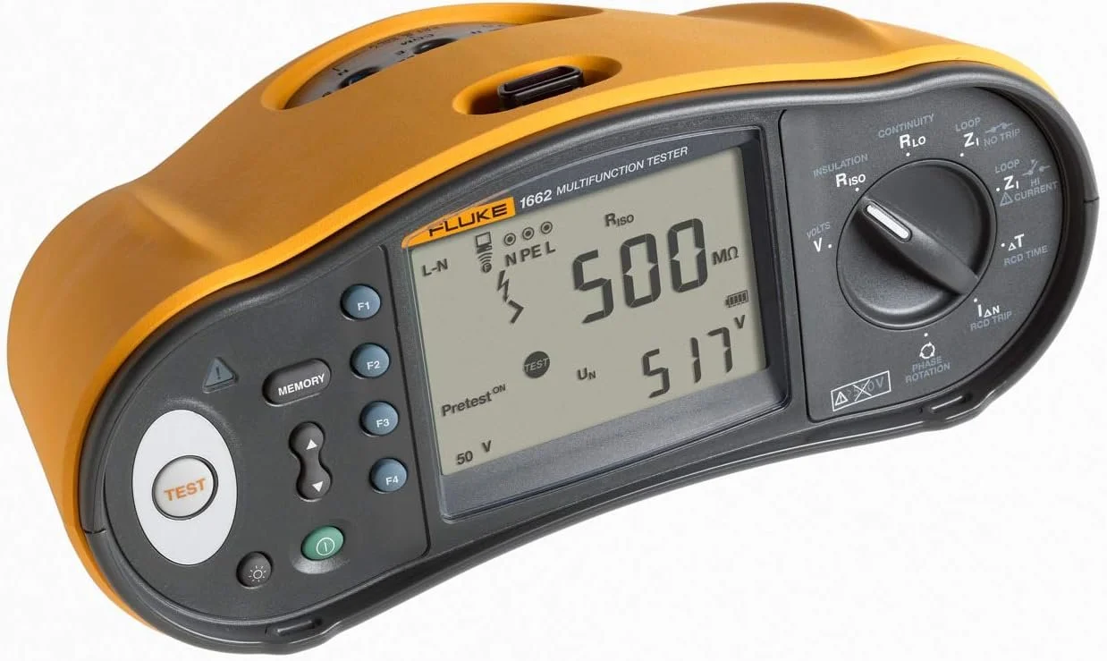 Багатофункціональний тестер електропроводки Fluke FLK-1662 SCH Жовтий, фото №1 Багатофункціональний тестер електропроводки Fluke FLK-1662 SCH Жовтий, фото №1