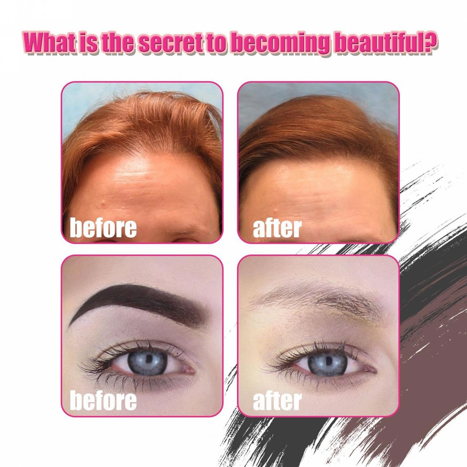 Комплект Rapid Stencil Stamp поверх Eyebrow Брови Штамп та Формуючий Набір Довготривале Забарвлення Перепакування Пудрових Відтінків, фото №4