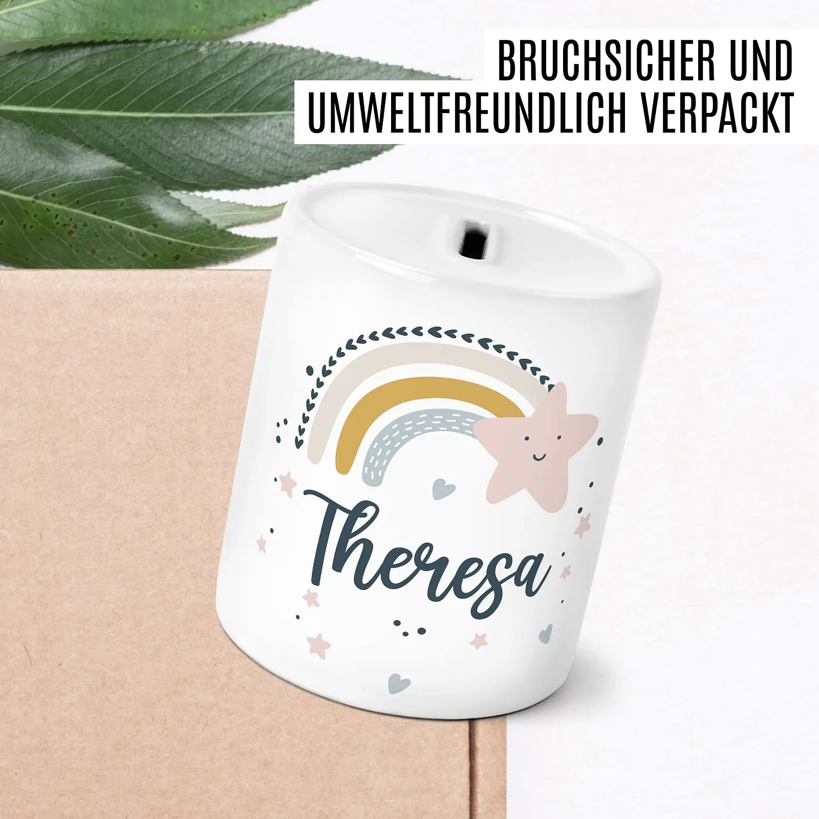 Скарбничка Pagma Druck Веселка Дитяча Персоналізована Керамічна, фото №6