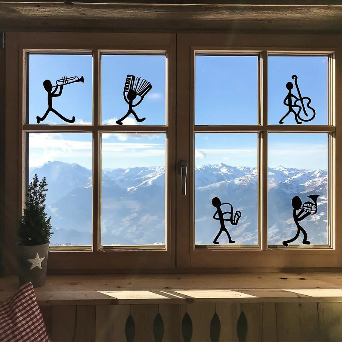 Наклейка на стіну Black Stripe Pattern Чорний смугастий візерунок Чорний, фото №4