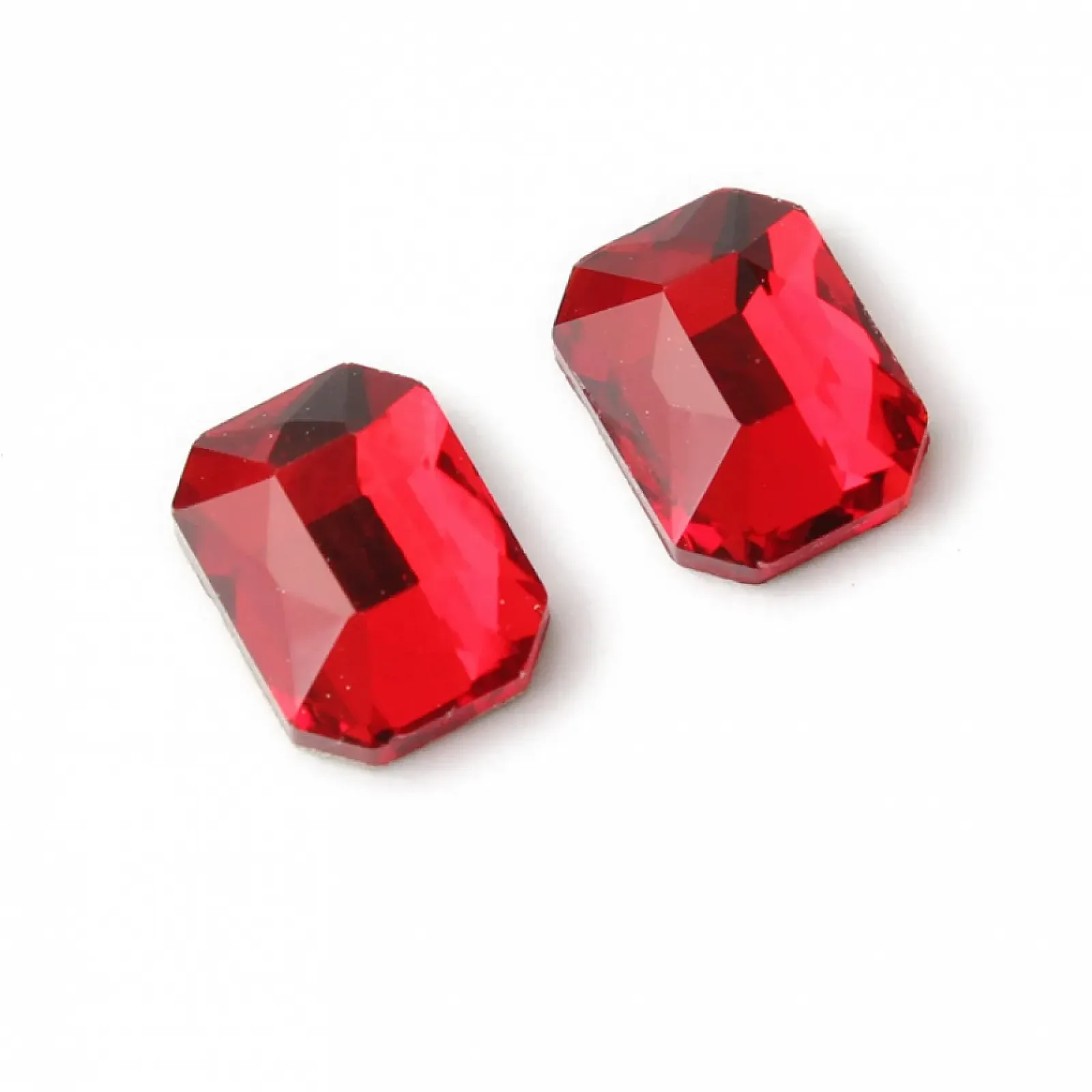 Прикраса Стрази 6 x 8 мм, прямокутні з пласким дном, 100 шт., фото №1