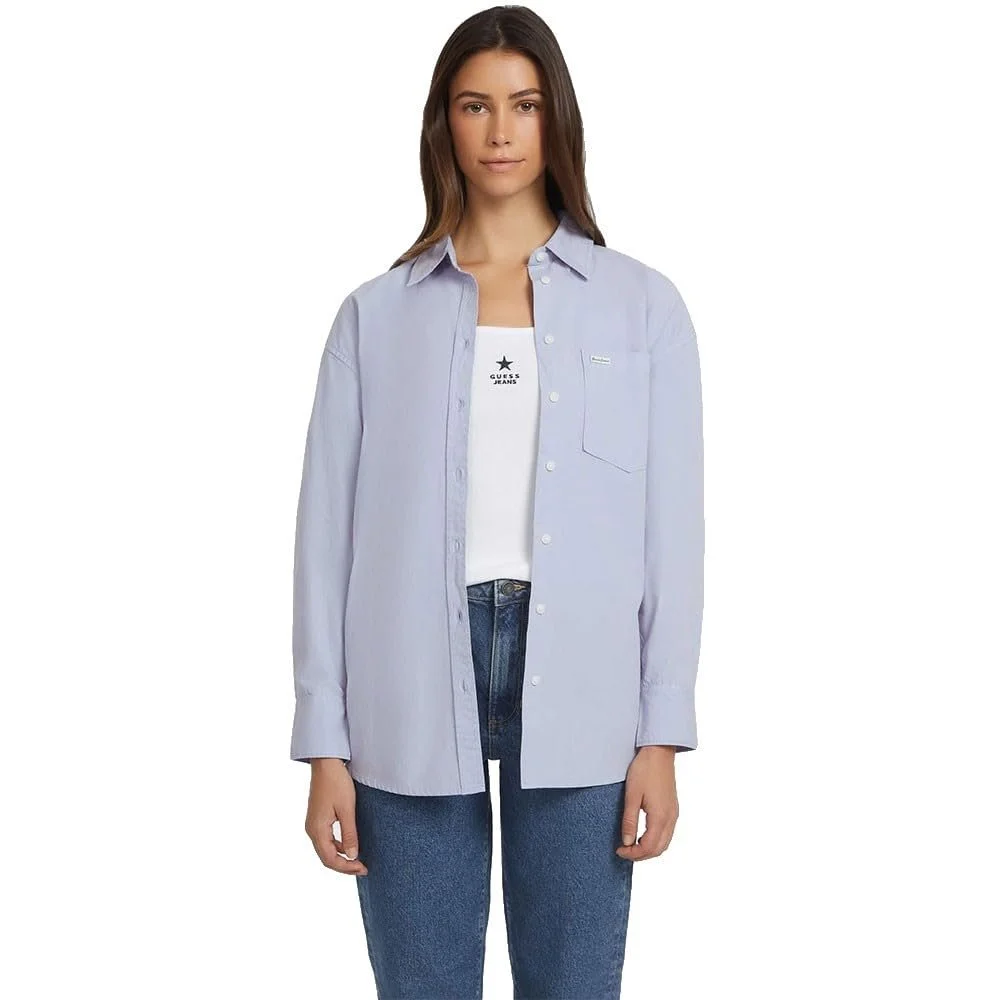 Сорочка Guess з довгим рукавом Gj Pocket W4YH22WGCF1, Світло-блакитний, Small, фото №1 Сорочка Guess з довгим рукавом Gj Pocket W4YH22WGCF1, Світло-блакитний, Small, фото №1