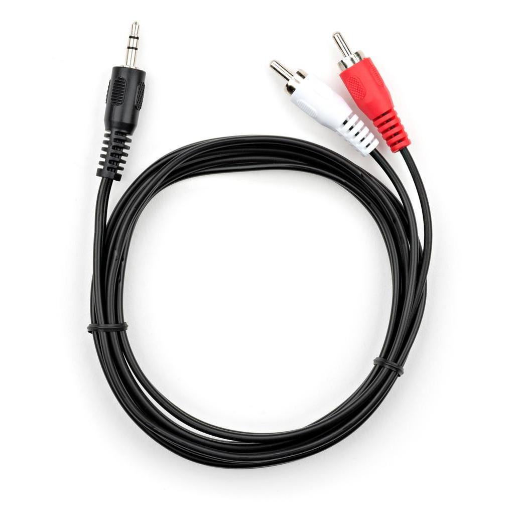 Кабели мультимедийные Vinga Jack 3.5mm M to 2xRCA 1.5 m VCPDCJ35MRCA21.5BK, фото №1
