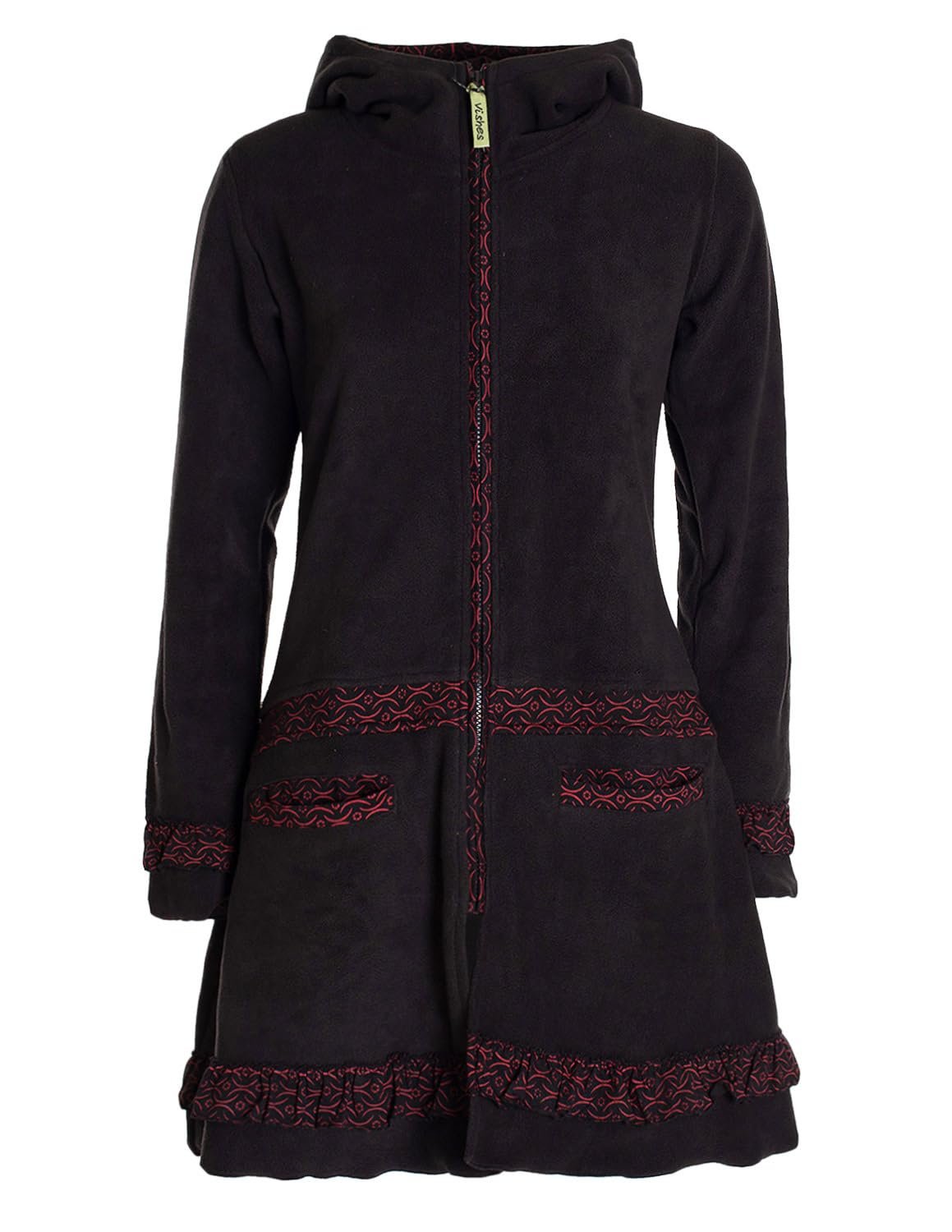 Куртка Vishes Alternative Clothing Женская Длинная Флисовая Переходная Куртка Eco Флис, фото №1